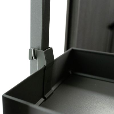 КОМПЛЕКТ ПВ, Диспенса 90° 450 мм, H 1900-2300, Арена ПЬЮР, 6 полок, цвет АНТРАЦИТ Kessebohmer | официальный магазин