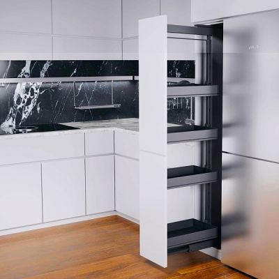 КОМПЛЕКТ ПВ, Диспенса 90° 300 мм, H 1200-1600, Арена ПЬЮР, 4 полки, цвет АНТРАЦИТ